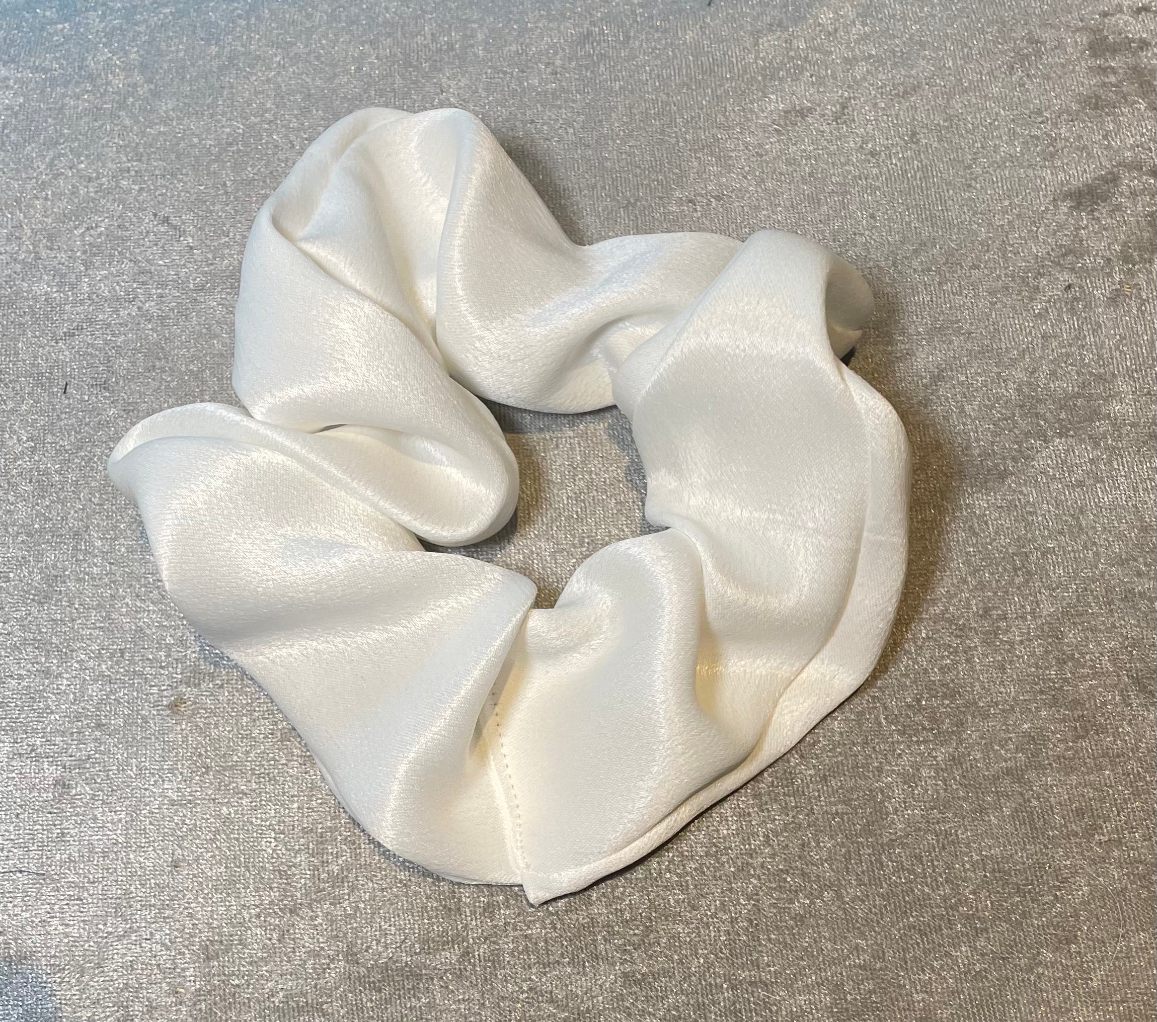 Orange Fibre Silk Large Scrunchie