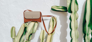 Hera crossbody bag in Beige/Tan